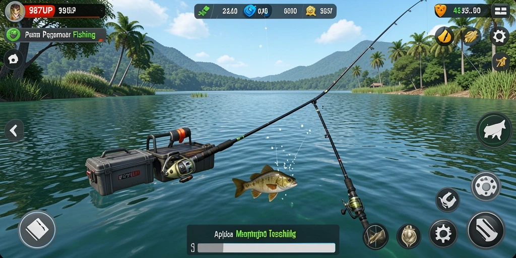 Tangkapan ikan yang besar dan menantang dari gameplay 987UP.