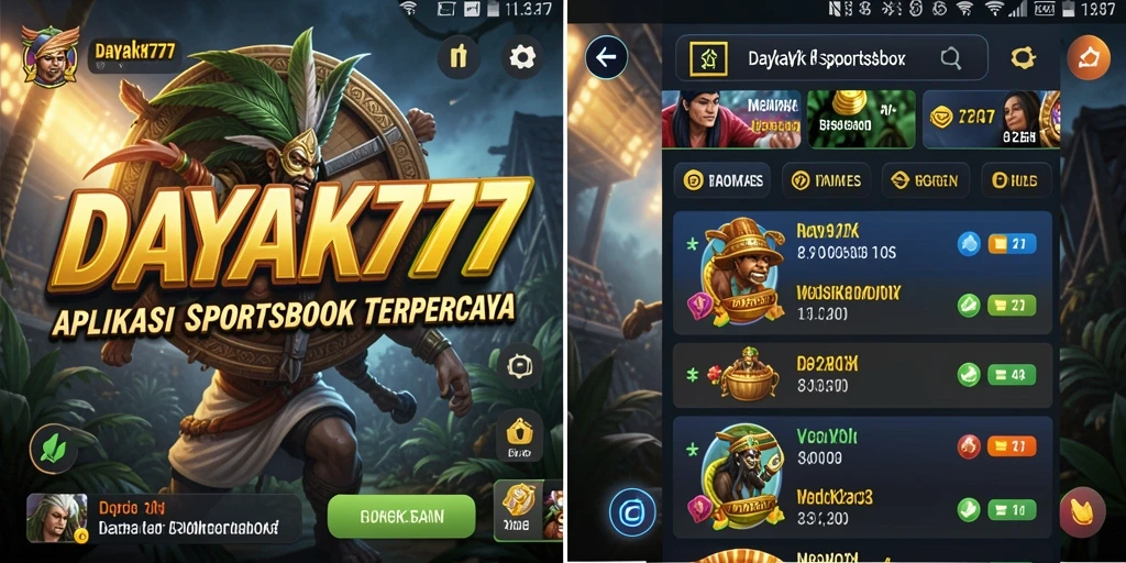 Screenshot utama DAYAK777 menampilkan antarmuka taruhan yang menarik.