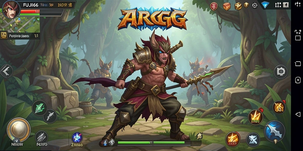 Tampilan gameplay menegangkan dalam FUJI66 dengan pertarungan yang dinamis.