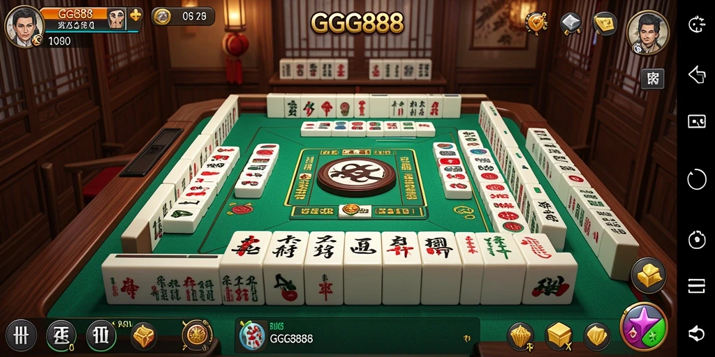 Tampilan gameplay menarik dari GGG888 yang menampilkan Mahjong.