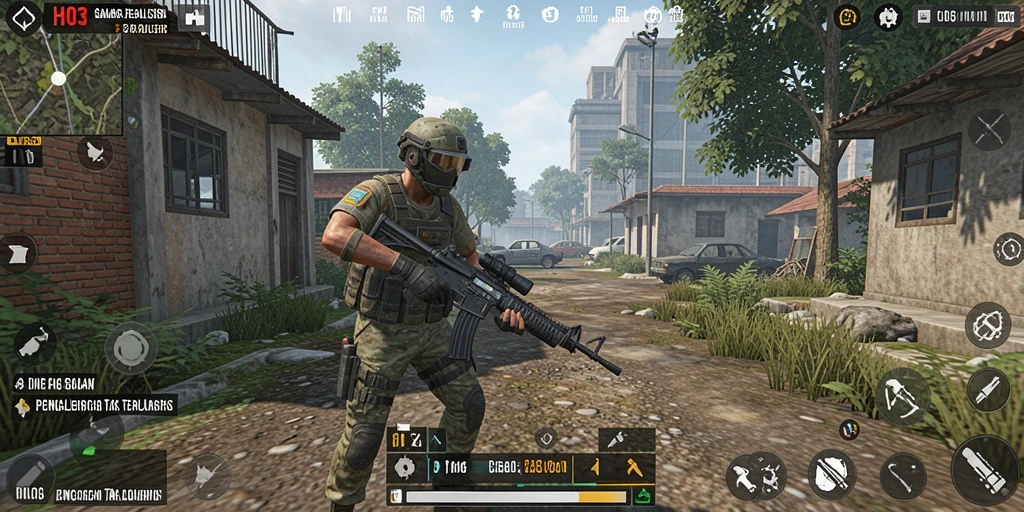 Tangkapan layar gameplay H03 yang menunjukkan elemen simulasi menarik.