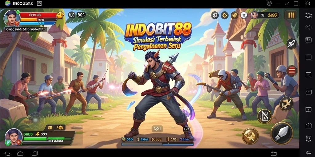 Screenshot gameplay INDOBIT88 yang menampilkan aksi seru dan interaktif.
