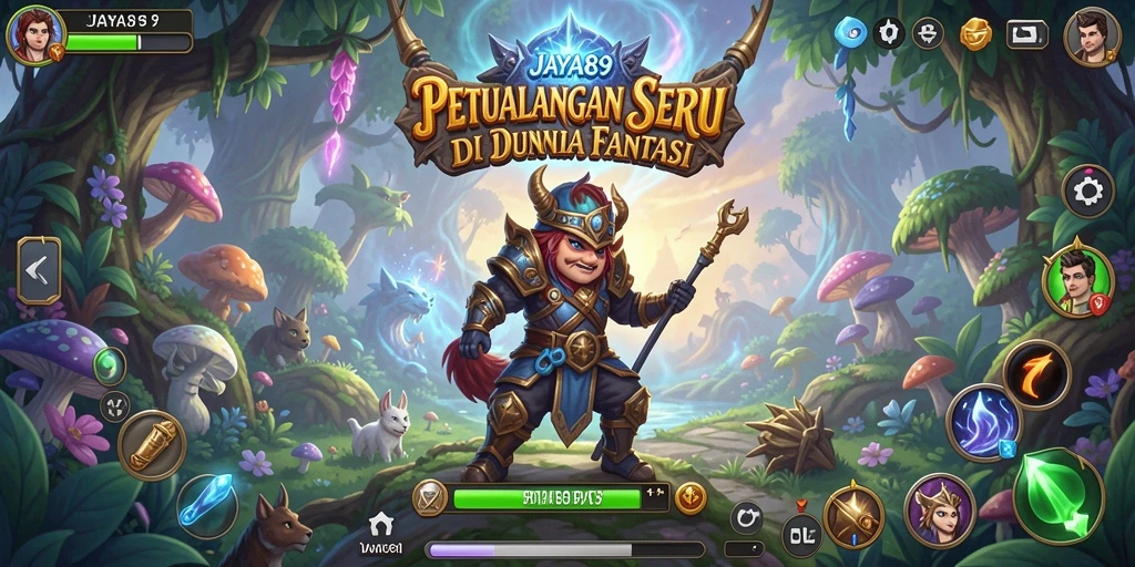 Tampilan gameplay <strong>JAYA89</strong> yang menampilkan aksi seru dalam dunia petualangan.