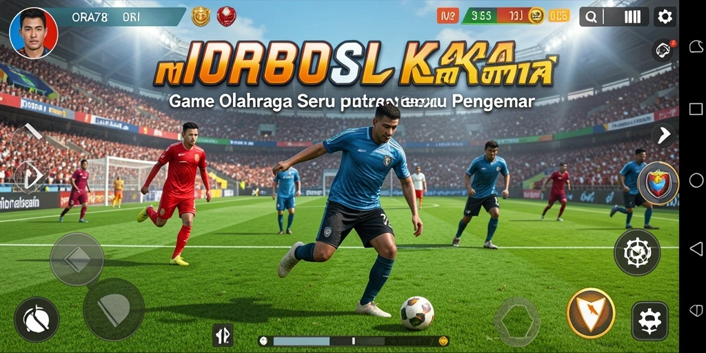 Tampilan menarik dari gameplay olahraga yang menantang.