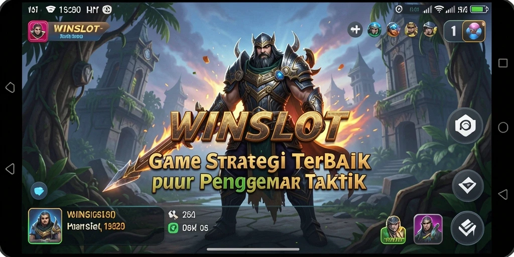 Screenshot utama WINSLOT menampilkan aksi gameplay strategi yang mendebarkan.