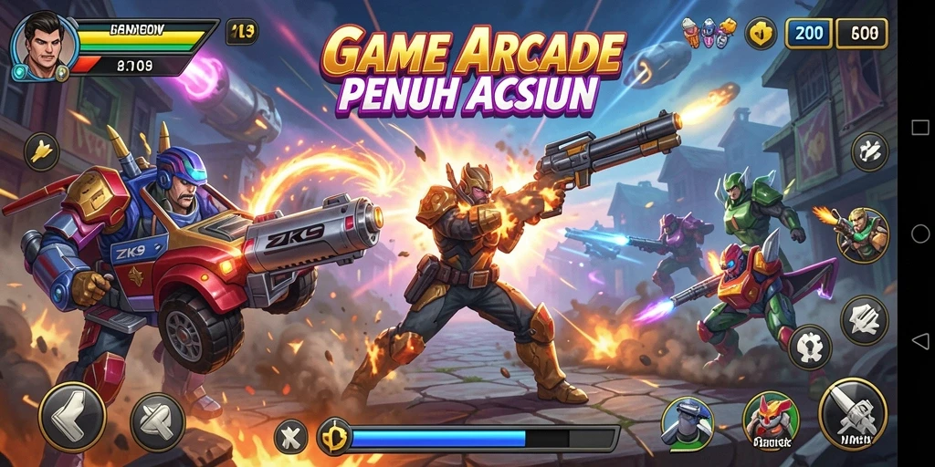 Tampilkan gameplay seru dari ZK9 yang menguji ketangkasan pemain.